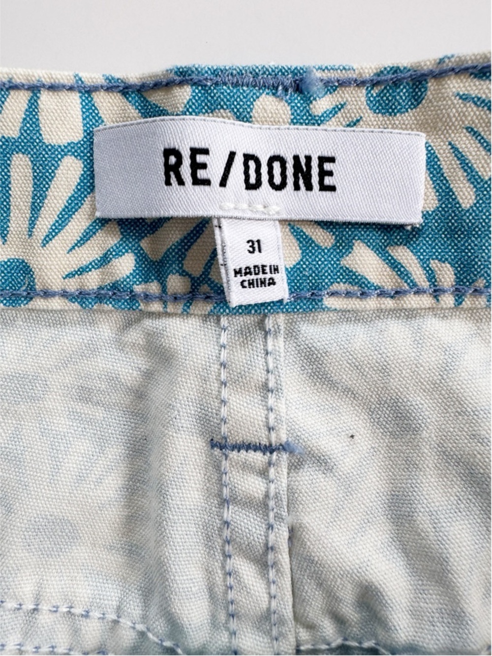 RE/DONE 70s Daisy Floral Bootcut High Rise Jeans | 31 - Picture 7 of 10